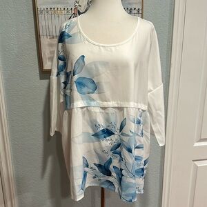 Just Fashion Now • Floral Blouse • Sz XXL • NWT!